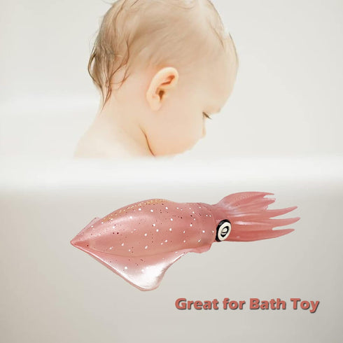 Gemini&Genius Squid Toy for Kids, Marine Bioluminescent Cuttlefish Action Figure, Great for Educational Gifts, Cake