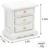 Miniature Bedside 1:12 Furniture Nightstand Drawer Cabinet Model Accessories for Bedroom Mini House Scene Decorations