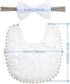 Baby Girls Reversible Floral Print Bibs, Burp Cloth Set for Newborn Infant Toddlers