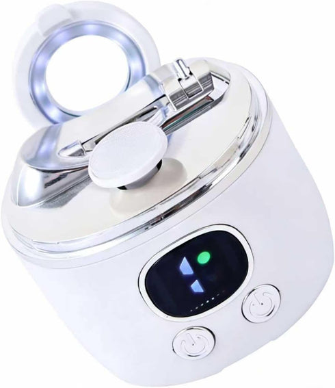 Whoalty Quiet Electric Nail Clipper with LED Light, Automatic Nail Trimmer and File