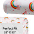 FIGEPO 4 Pack Set Baby Girl Crib Sheets Soft Fitted Floral or Elephant Theme Baby Girl Mattress Covers Breathable