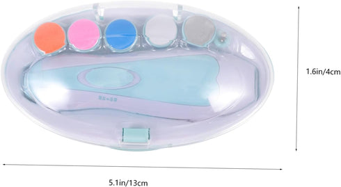 Trimmer Set Toddmomy Electric Nail File for Boys and Girls Safe Electric Nail Multiple Heads Baby-Friendly for Manicure