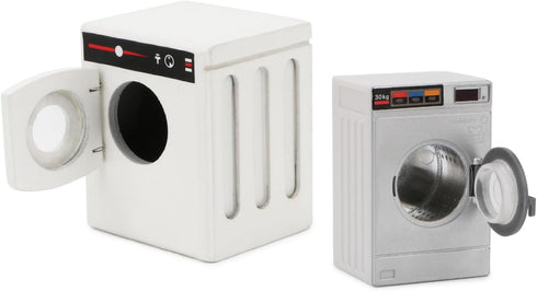 Miniature Dollhouse Washing Machine 1:12 Model, Openable Lid Laundry Appliance Decoration Accessories for Mini House