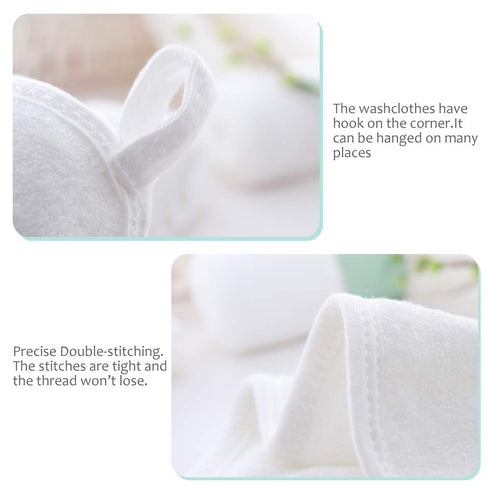2 30 Pack HIPHOP PANDA Baby Washcloths, Rayon Made from Bamboo - Layer Ultra Soft Absorbent Newborn Bath Face Towel