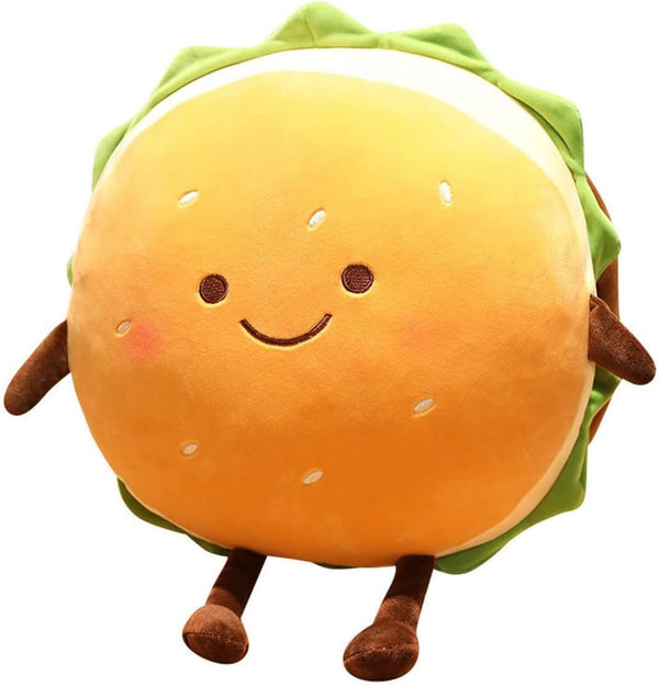 Goylmc Hamburger Plush Toy - Hamburger Stuffed Toys - Cute Food Plush Pillow