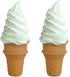 2 Pcs Simulated Ice Cream Artificial Lifelike Ice Cream Fake Ice Cream