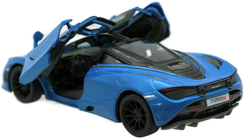 KiNSMART McLaren 720s 5 Inch Die Cast Metal Model Toy Super Sports Car (1:36 Scale, Blue)