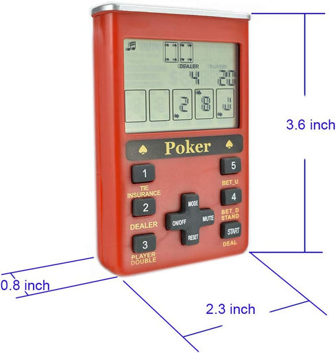 Electronic Poker Game, Handheld 7 in 1