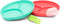 Easy Scoop & Hold Plate Set - Set of 2 Silicone Plates for Babies, Toddlers, Kids with Dividers, Dishwasher Safe