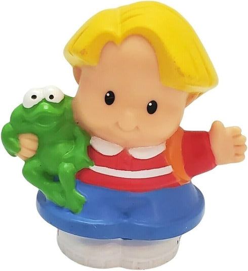 Classic Character Eddie Holding a Frog - Replacement Part for Little-People Ramps Around Garage Playset - B1832
