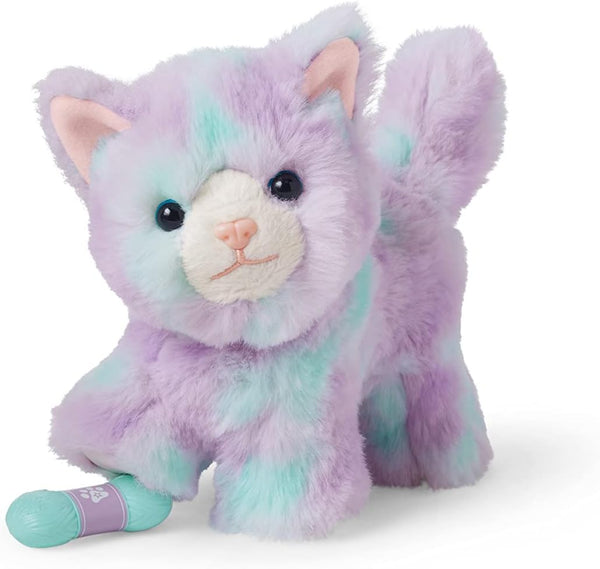 American Girl Truly Me 18-inch Doll Pet Purrpley Pink Kittycat - Magnetic Mouth to Hold Yarn Toy, Ages 6+