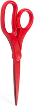 JAM PAPER Multi-Purpose Precision Scissors - 8 Inch - Red - Ergonomic Handle & Stainless Steel Blades - Sold Individually by JAM Paper