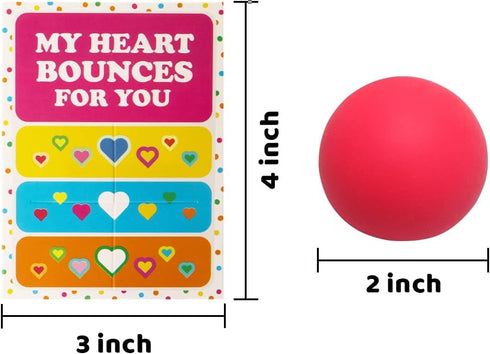 28 Packs Set JOYIN Valentines Day Gift Cards with Stress Ball Stretchy Squishy Toy Balls Sensory Squishy Toys Stress