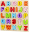 WOOD CITY Alphabet Puzzle, ABC Letter Puzzles for Toddlers 1-3 Years Old, Educational Learning Toys with Puzzle Board