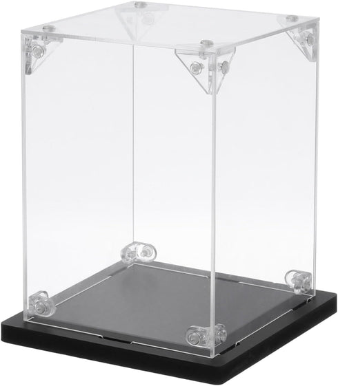 MECCANIXITY Acrylic Display Case, 4''x4''x6'' Clear Dustproof Storage Organizer for Action Figures