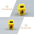 Toyvian 6Pcs Mini Trash Can Toy, Dollhouse Trash Can Educational Garbage Pail Model Toy