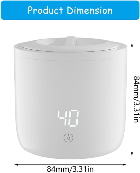 Montesy 5000mAH Digital Compact Bottle Warmer for Travel with Intelligent and Battery Lightweight Design