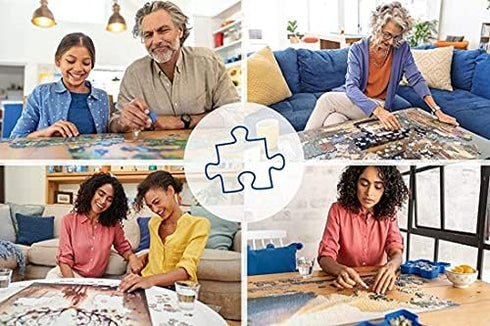 Ravensburger Circle of Colors: Animals 500 Piece Round Jigsaw Puzzle | Softclick Technology | Engaging Artwork