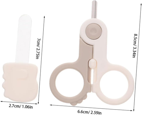 Set Trimmer MERRYHAPY Newborn Nail Kit Nail Scissors File Clippers Girl Grooming Tool Compact for Travel Storage