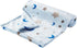 30"x36" Bunnikins & Clover Lightweight Plush Flannel Baby Blanket Super Soft for Boys and Girls, Kids Floral Fleece