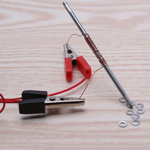 E-outstanding DIY Physics Experiment Kit - 1 Set Homemade Electromagnet for Science Projects