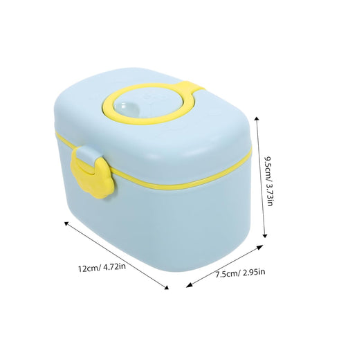 LIOOBO Portable Formula Dispenser with Fork Scoop Travel Friendly Milk Powder Container for Boy Girl Lightweight