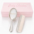Set Custom Silver Baby Brush Newborn Keepsake Gift