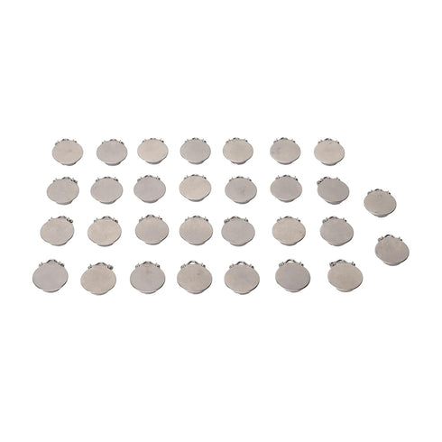 Clips,30pcs Round Pacifier Metal Round Pacifier Clips for Toddler Rust Prevention Electroplated Stainless Steel