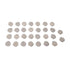 Clips,30pcs Round Pacifier Metal Round Pacifier Clips for Toddler Rust Prevention Electroplated Stainless Steel