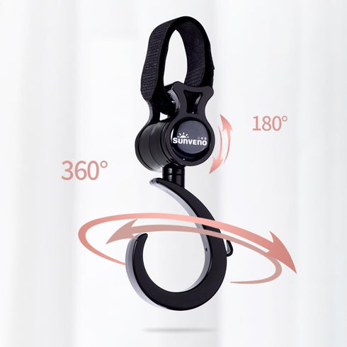 SUNVENO Baby Stroller Hooks for Mom - 2 Pack Purse Shopping Grocery Bag and Accessory
