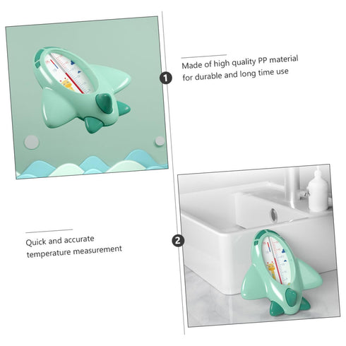 LIFKOME Quick-Read Tub Thermometer for Boys and Girls Bath Thermometer Plane Shape Instant Temperature Measurement Pp