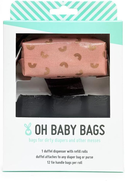 Oh Baby Bags Duffel Dispenser Gift Box, Rainbow