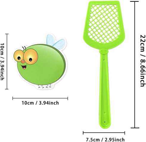 Dry Erasable Fly Cards, DIY Swat Educational Learning Game for Kindergarten Classroom