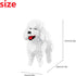 Larcele Mini Building Blocks Animal Set, DIY Micro 3D Toy Bricks, 790 Pieces KLJM-05 (Teddy in White)