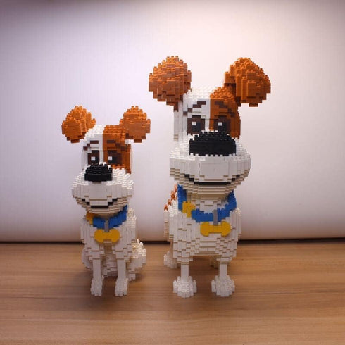 Building Block Dogs - 2100 Pieces Micro Mini Block Animal Dog Set for Kids or Adults, DIY 3D Block Toy