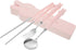 TOPPERFUN 4 Set PCS Travel Utensils with Case, Portable Stainless Steel Reusable Cutlery for Lunch Box, Includes Spoon