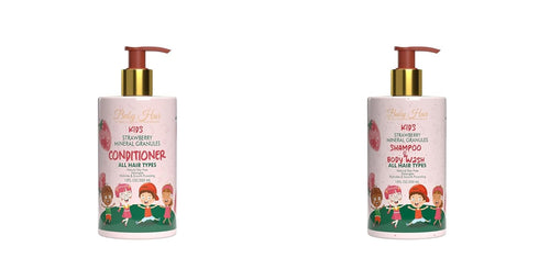 Baby Hair - Strawberry Mineral Kids Hair Conditioner & Shampoo/Body Wash, Sulfate-Free