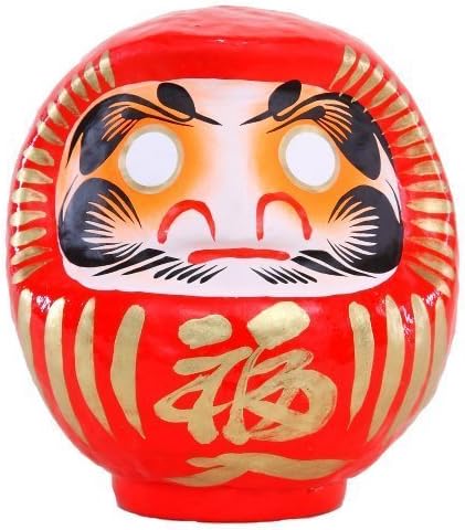 Handmade Japanese Daruma Doll Red Size-1