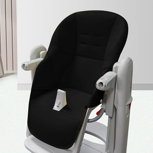 Surakey Baby High Chair Cover - PU Leather High Chair Seat Cushion for Baby Waterproof Dining Chair Padding High Chair