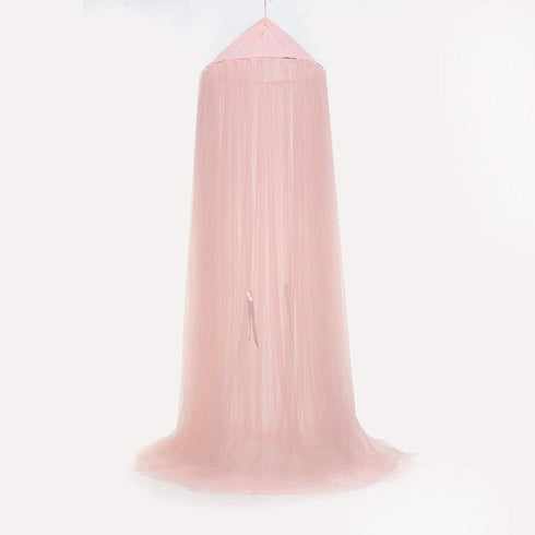 Kids Princess Bed Canopy - Pink Hanging Mosquito Net for Nursery