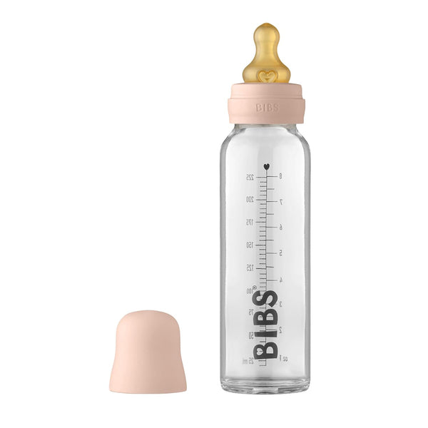 BIBS Baby Glass Bottle Complete Set 225 ml | BPA Free Natural