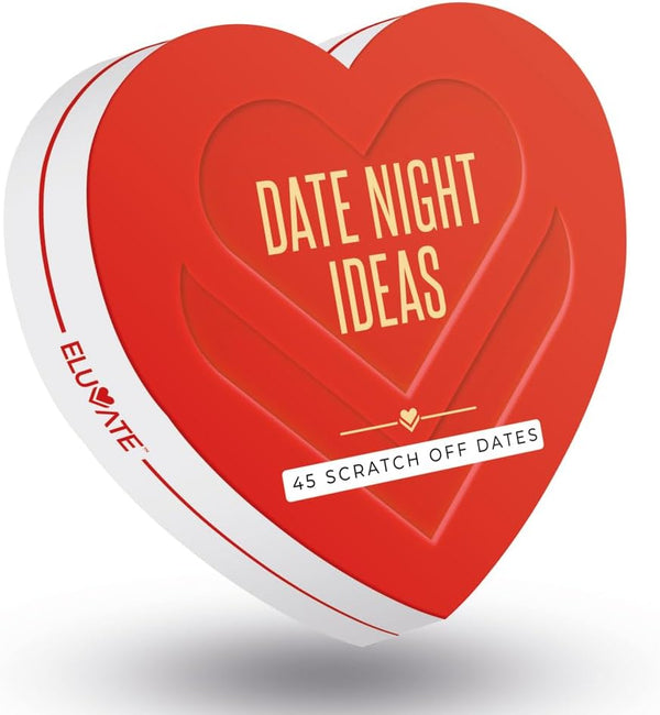 45 Scratch Off Date Night Ideas, Fun and Romantic Couples Gifts, Card Game for Special Anniversary and Wedding