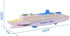Wenini Sound,50x13x5 cm/19.7x5.1x2 XAPUNK Colorful Ocean Liner Cruise Ship Boat Electric Flashing LED Light in, Cannot