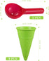 Kisangel 10pcs Plastic Ice Cream Cones, Kids Ice Cream Scoop Set for Outdoor Beach Sand Play Toys