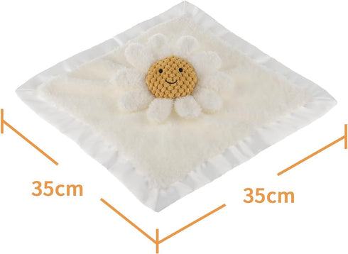 Apricot Lamb Daisy Soft Loveys, Security Blanket for Baby Boy and Girl, 13.8 Inches for Infants and Toddlers