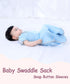 2 Pack Bycc Bynn Sleeping Blanket Sack with High Sleeve,Transitions to Arms-Free Wearable Sleeping Bag for Baby pacify