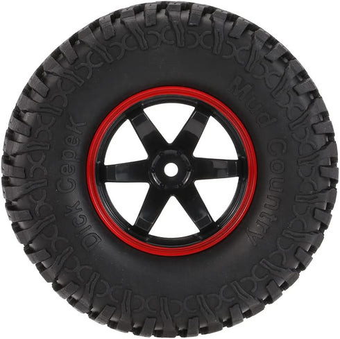 Goolsky 4Pcs AUSTAR AX-3020C 1.9 Inch Tires with Wheel Rim for 1/10 D90 SCX10 CC01 RC Rock Crawler
