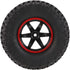 Goolsky 4Pcs AUSTAR AX-3020C 1.9 Inch Tires with Wheel Rim for 1/10 D90 SCX10 CC01 RC Rock Crawler