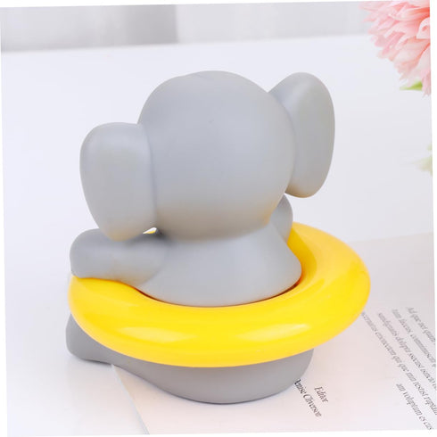 LOORGVEL 1pc Swimming Cartoon Elephant Bath Thermometer for Boy Girl Multi-Purpose Floating Water Temperature Gauge