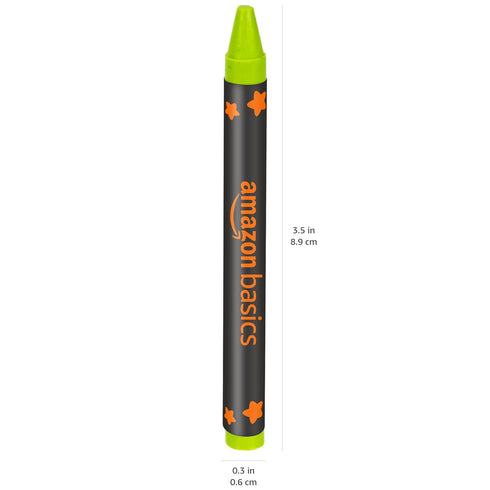 128 Count (2 Pack 64) Amazon Basics Crayons with Sharpener
